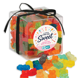 Stylish Acetate Cube with Albanese® Gummi Bears